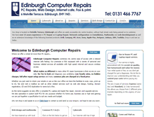 Tablet Screenshot of edinburghcomputerrepairs.co.uk
